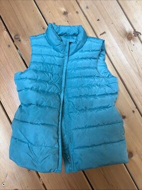 GAP Teal Quilted Puffer Vest